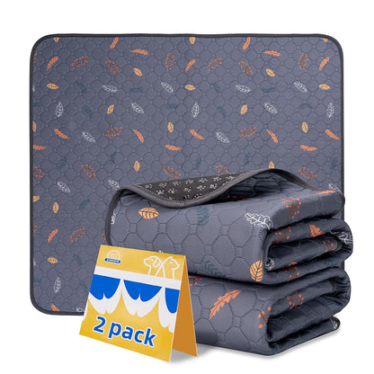Washable Pee Pads for Dogs, Reusable Puppy Pads for Dog Playpen 2PC