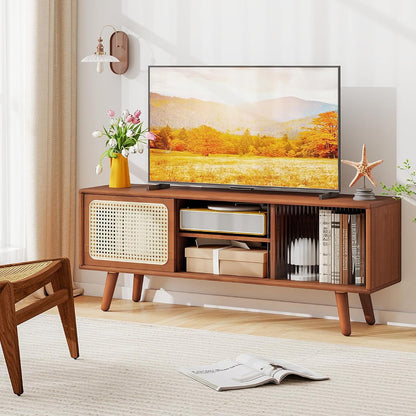 Bamboo TV Stand for TVs up to 55"
