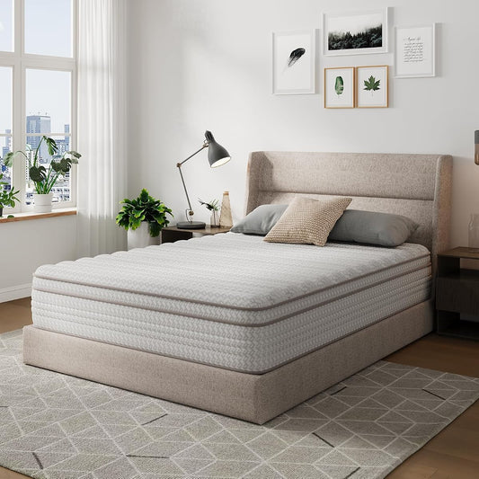 12 Inch Queen Size Mattress, Hypoallergenic & Back Pain Relief