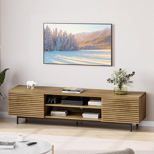 Fluted TV Stand for TV up to 75"
