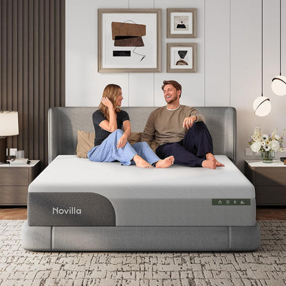 Bliss Cooling King Size Mattress, 14 Inch Gel King Memory Foam