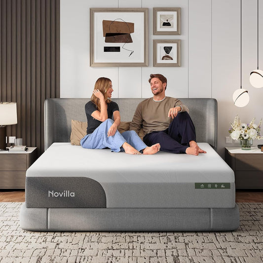 Bliss Cooling King Size Mattress, 14 Inch Gel King Memory Foam
