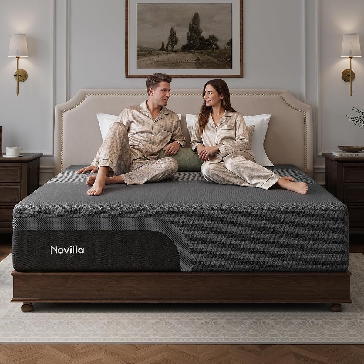 AiryFlow Graphene 14 Inch King Size Mattress, Cooling Memory Foam