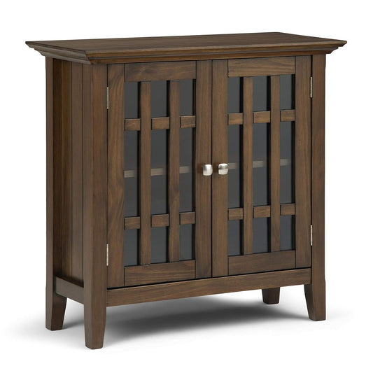 Bedford 39" Wide Solid Wood Cabinet in Brunette Brown