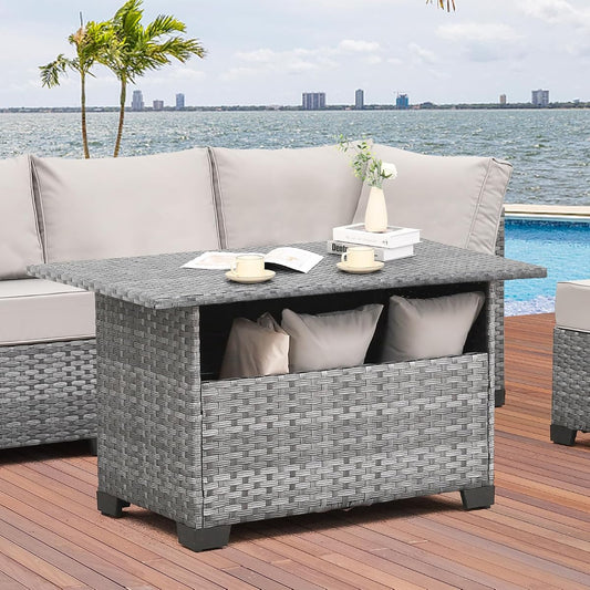 Outdoor PE Wicker Coffee Table