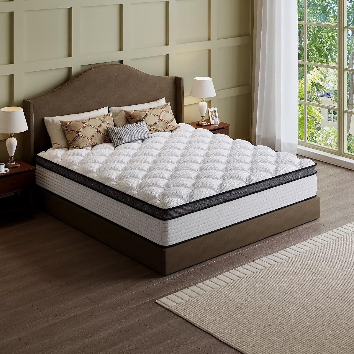[New Version] 12 inches Hybrid Mattress King Size