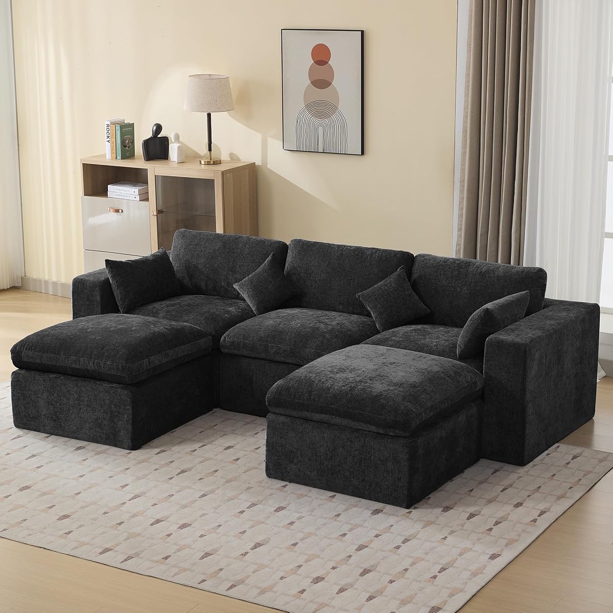 115'' Cloud Boneless Sectional Couch