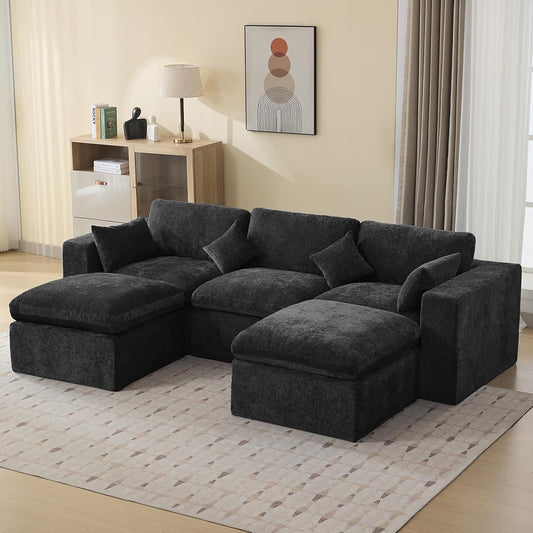 115'' Cloud Boneless Sectional Couch