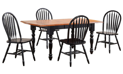 Black Cherry Selections Dining Table Set, Antique