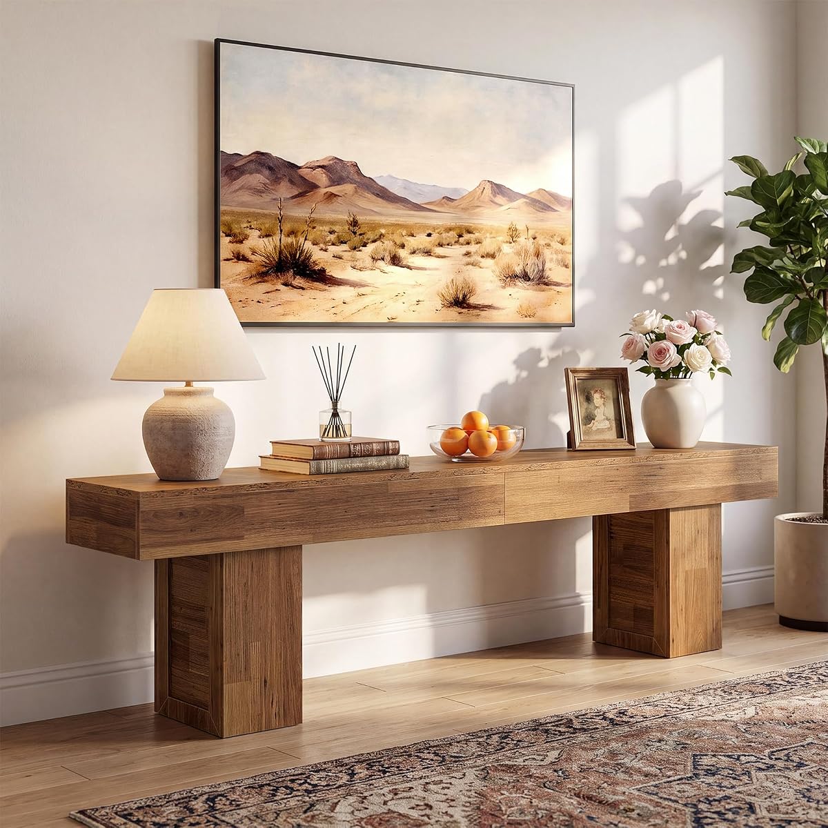 78.4-Inch Farmhouse TV Stand for 65/75/80-Inch TV