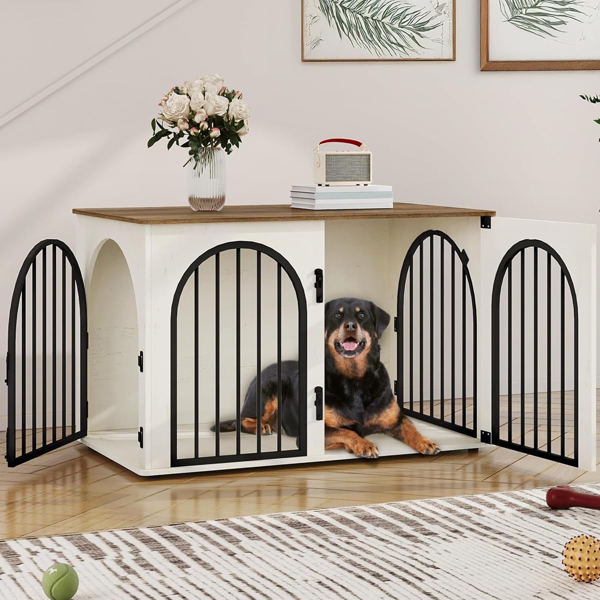 39.4'' Dog Crate Furniture,Dog Kennel Indoor for Medium/Large Dogs