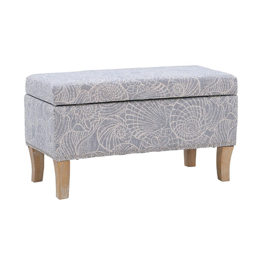 Stone Upholstered Storage Stephanie Ottoman