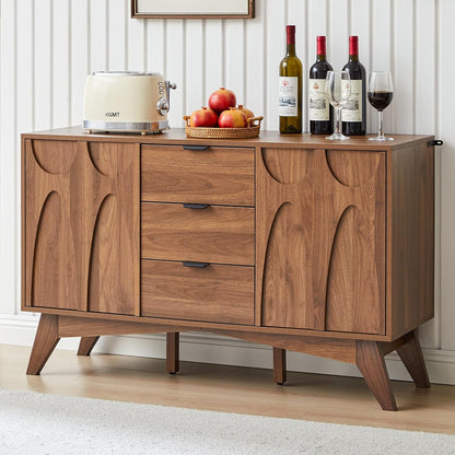 Buffet Cabinet with Storage, 47.2" Storage Cabinet with 3 Drawers