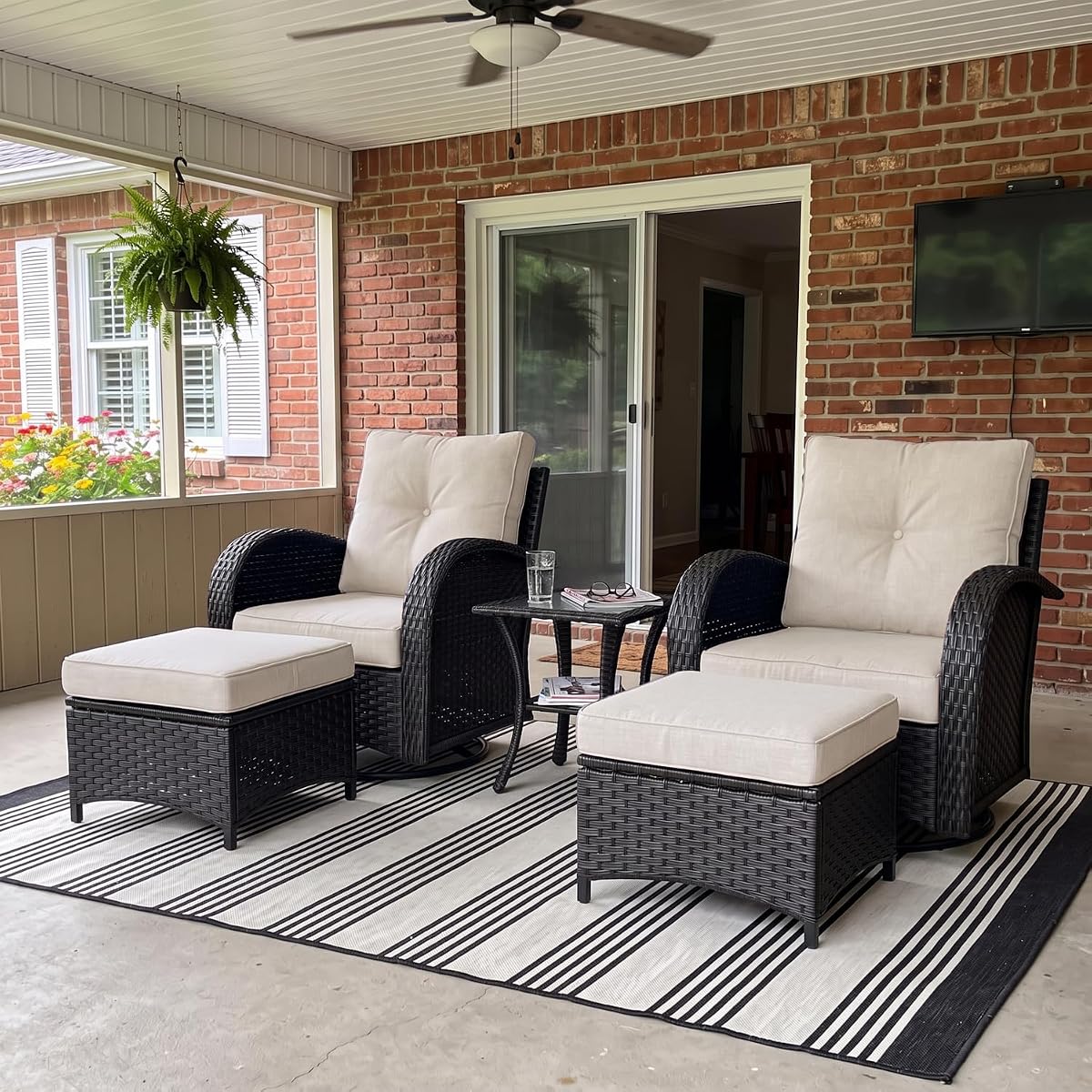 5 Pieces Outdoor Patio Furniture Set