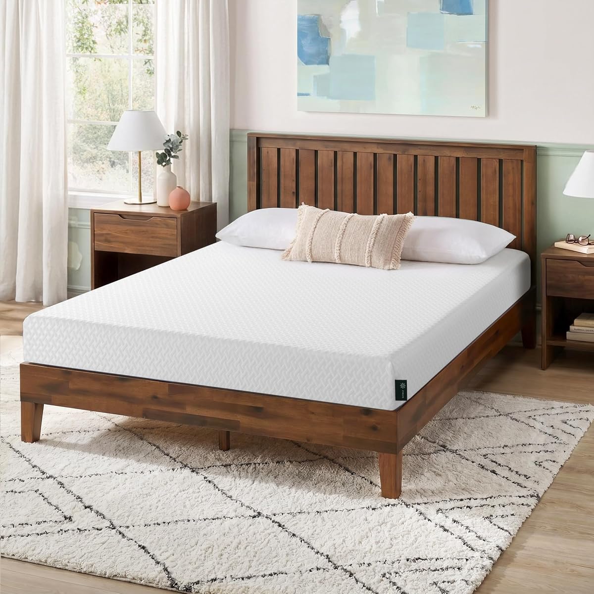 Zinus 6 Inch Queen Cooling Essential Memory Foam Mattress, Medium Feel