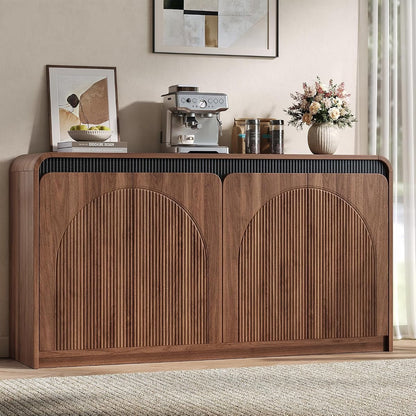 59" Mid Century Modern Sideboard Buffet Cabinet with Storage