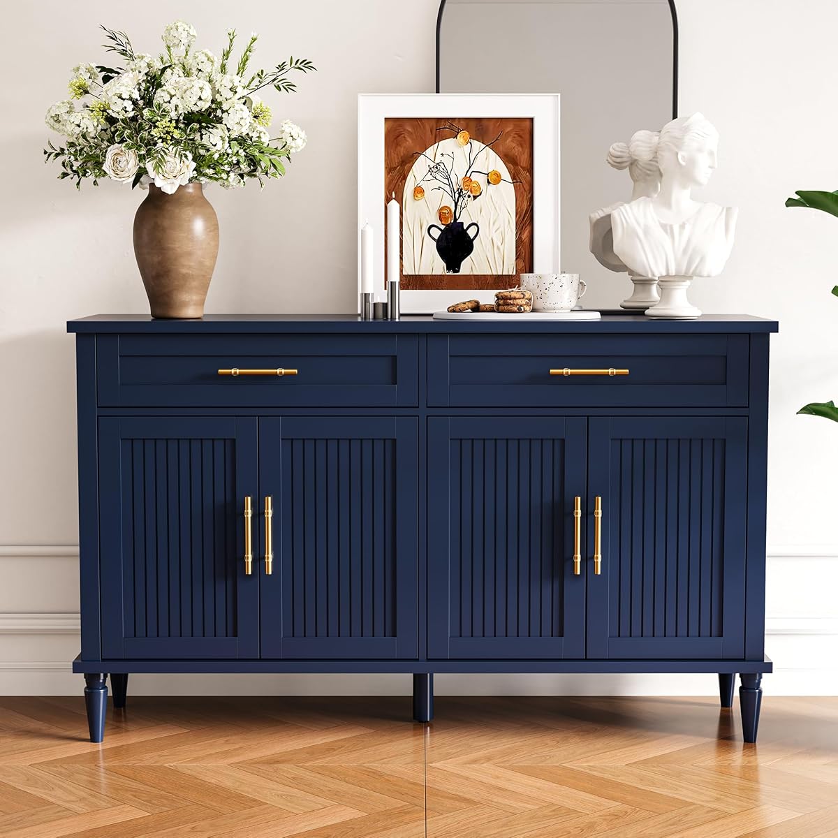 58 Inch Sideboard Buffet Cabinet with Storage