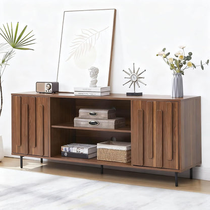 TV Stand for for Living Room, Mid-Century Modern TV Stands for 65" 60" 55" TVs