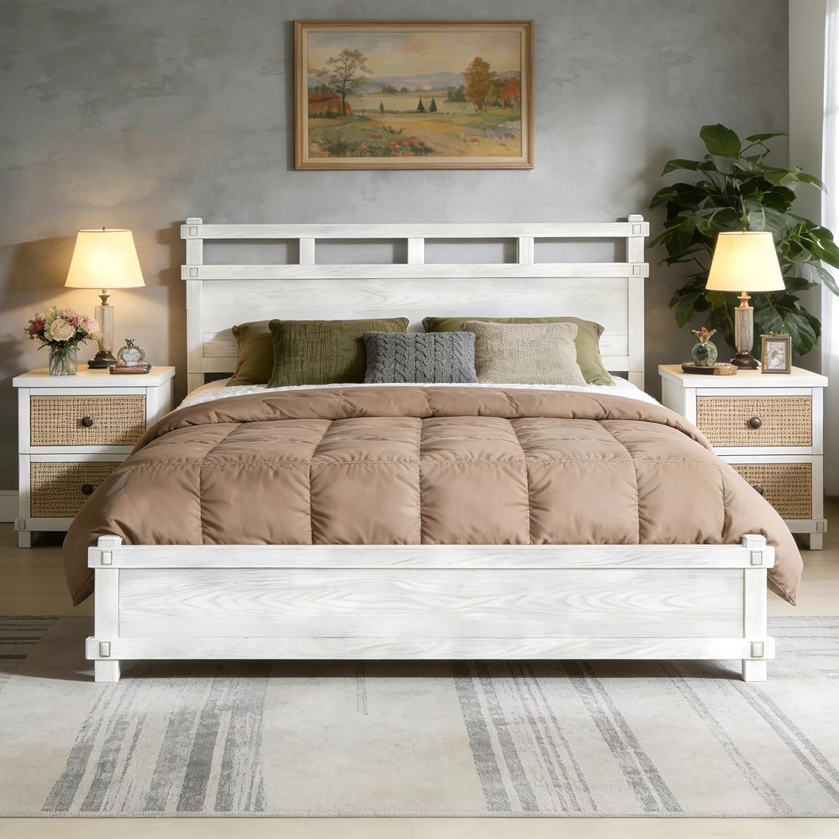 Laramie Farmhouse Cal King Bed Frame