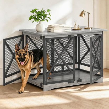48" Dog Crate Furniture, Dog Kennel Indoor for Large Breed