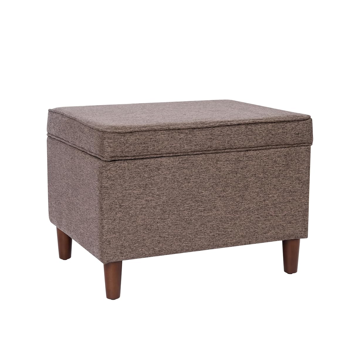 Home Decor | Dinah Collection Modern Storage Ottoman | Ottoman with Storage for Living Room & Bedroom (Brown)