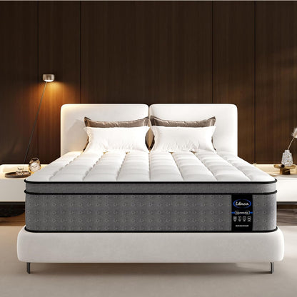 Twin XL Mattress, 12 inch XL Twin Hybrid Cooling Memory Foam Mattress in a Box