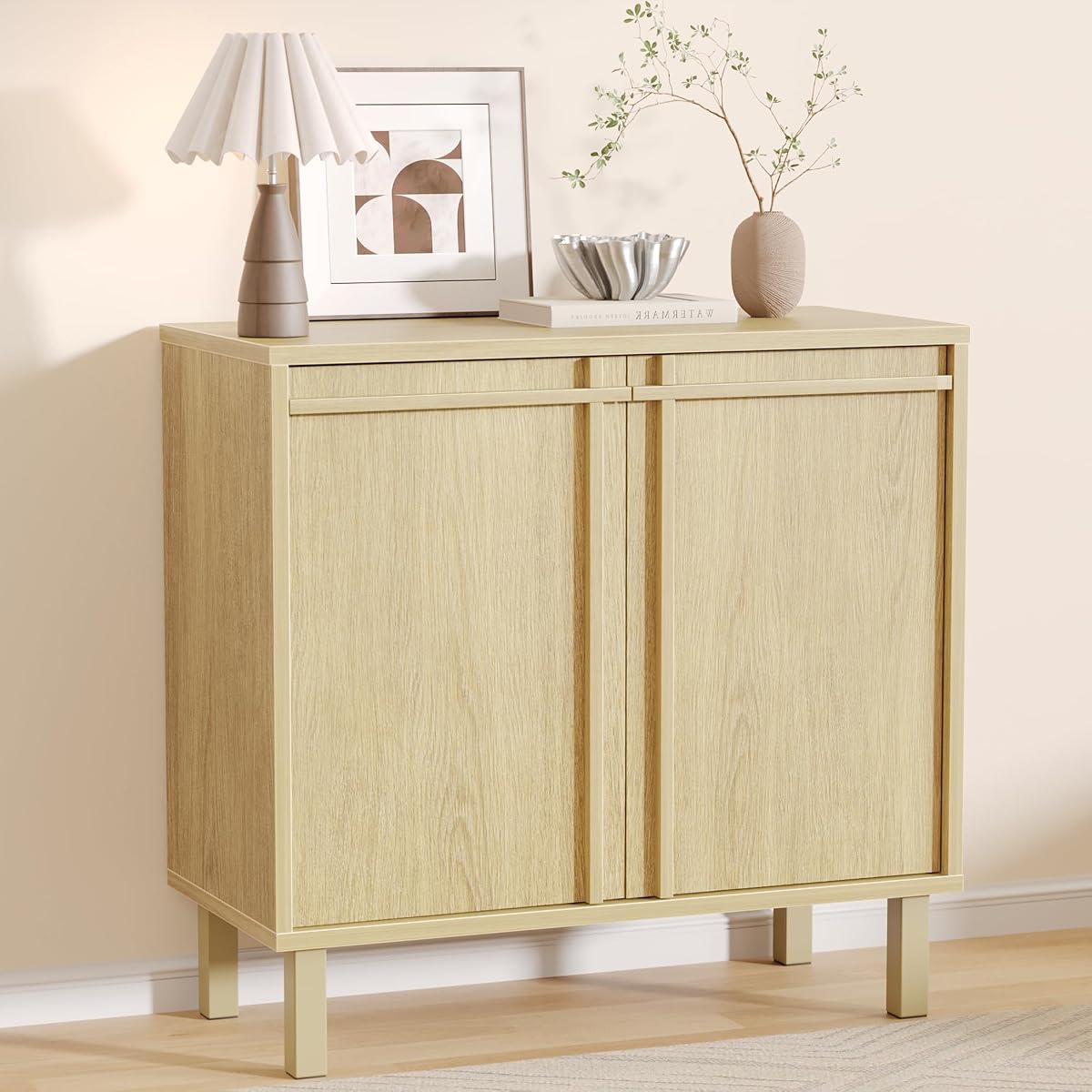 Sideboard Buffet Cabinet with Storage, Small Entryway Credenza