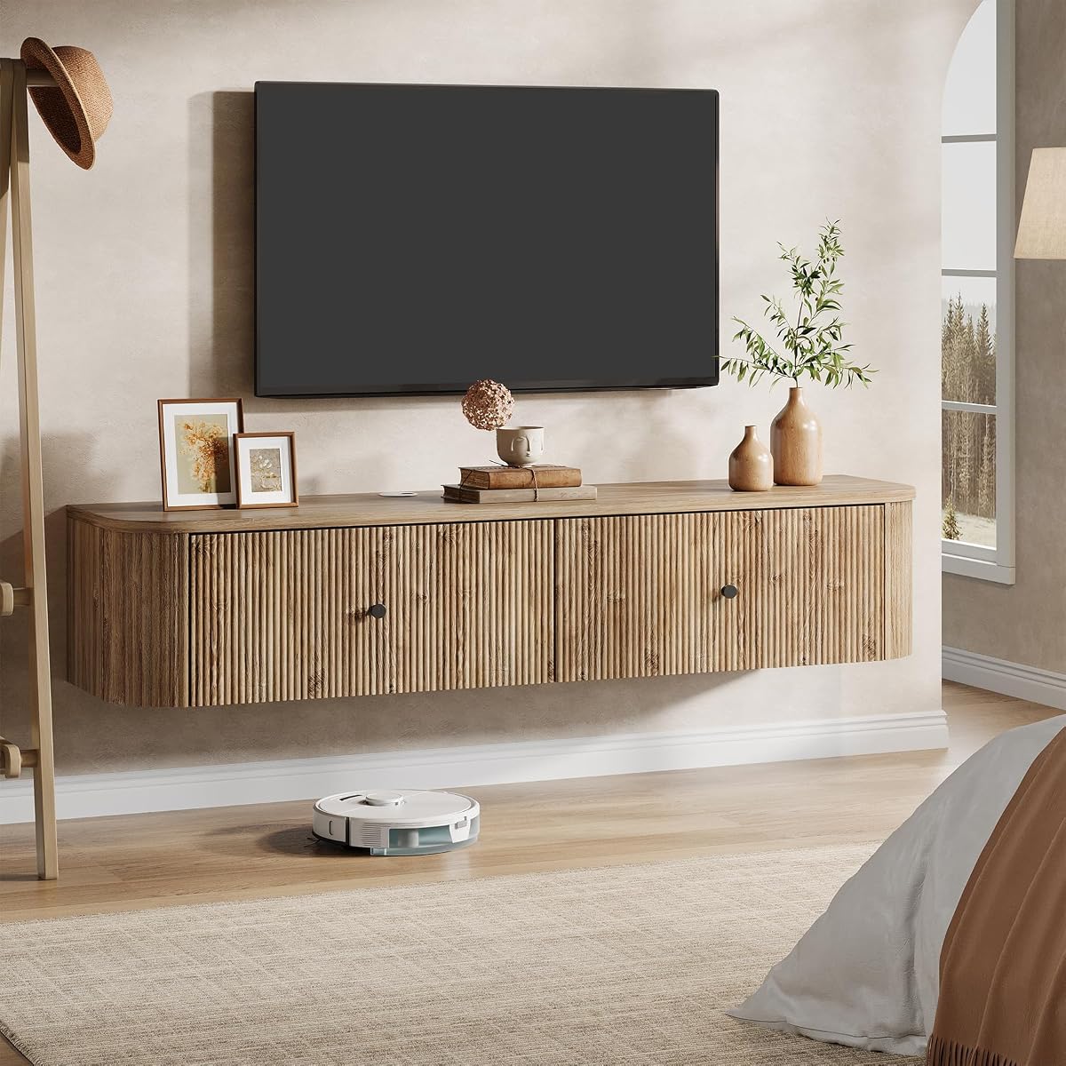 Floating TV Stand Wall Mounted