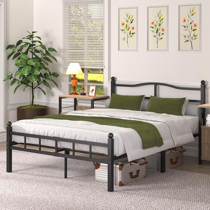 14 Inch Full Bed Frame with Headboard and Footboard