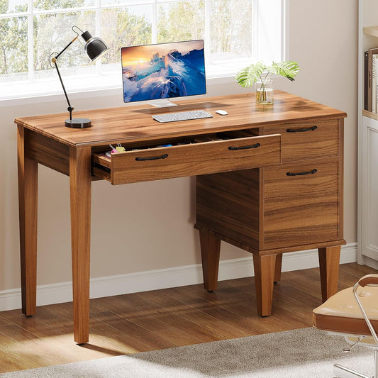 47" Wood Computer Desk with 3 Drawers