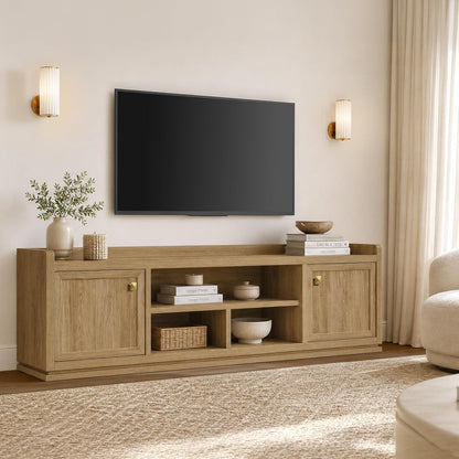 TV Stand Entertainment Center, 67" Wide TV Console for Living Room