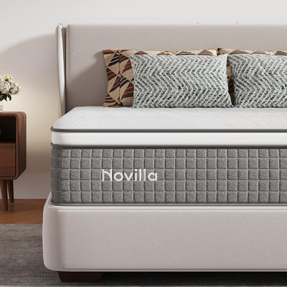 12 Inch Twin Hybrid Mattress,Twin Size Gel Memory Foam Mattress