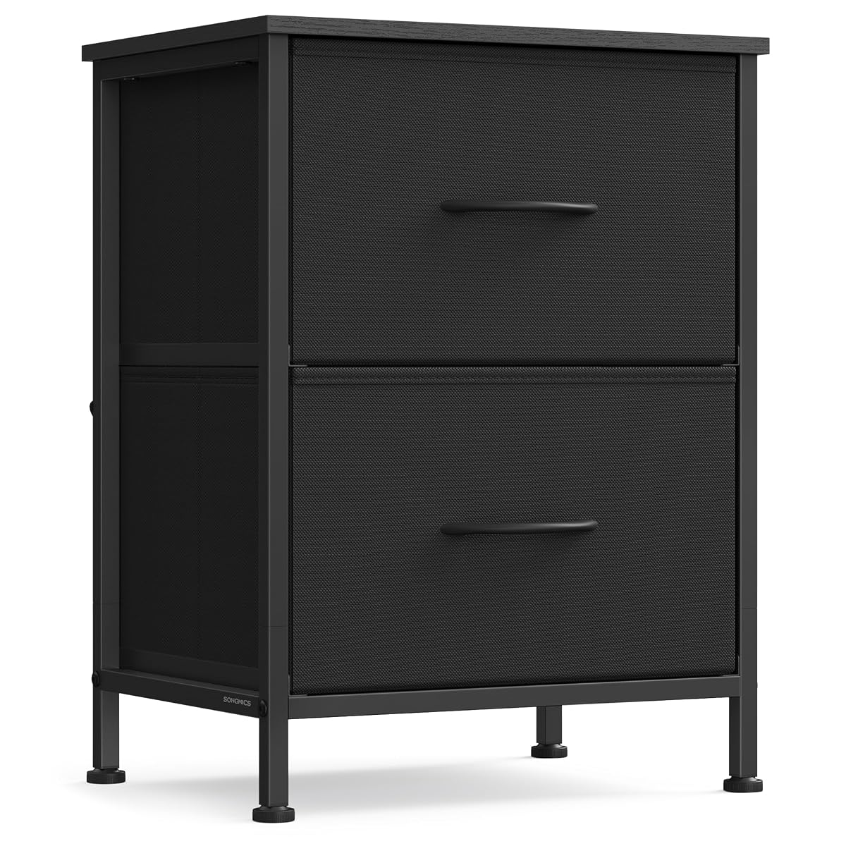 Nightstand with 2 Fabric Drawers, Bedside Table, Side End Table