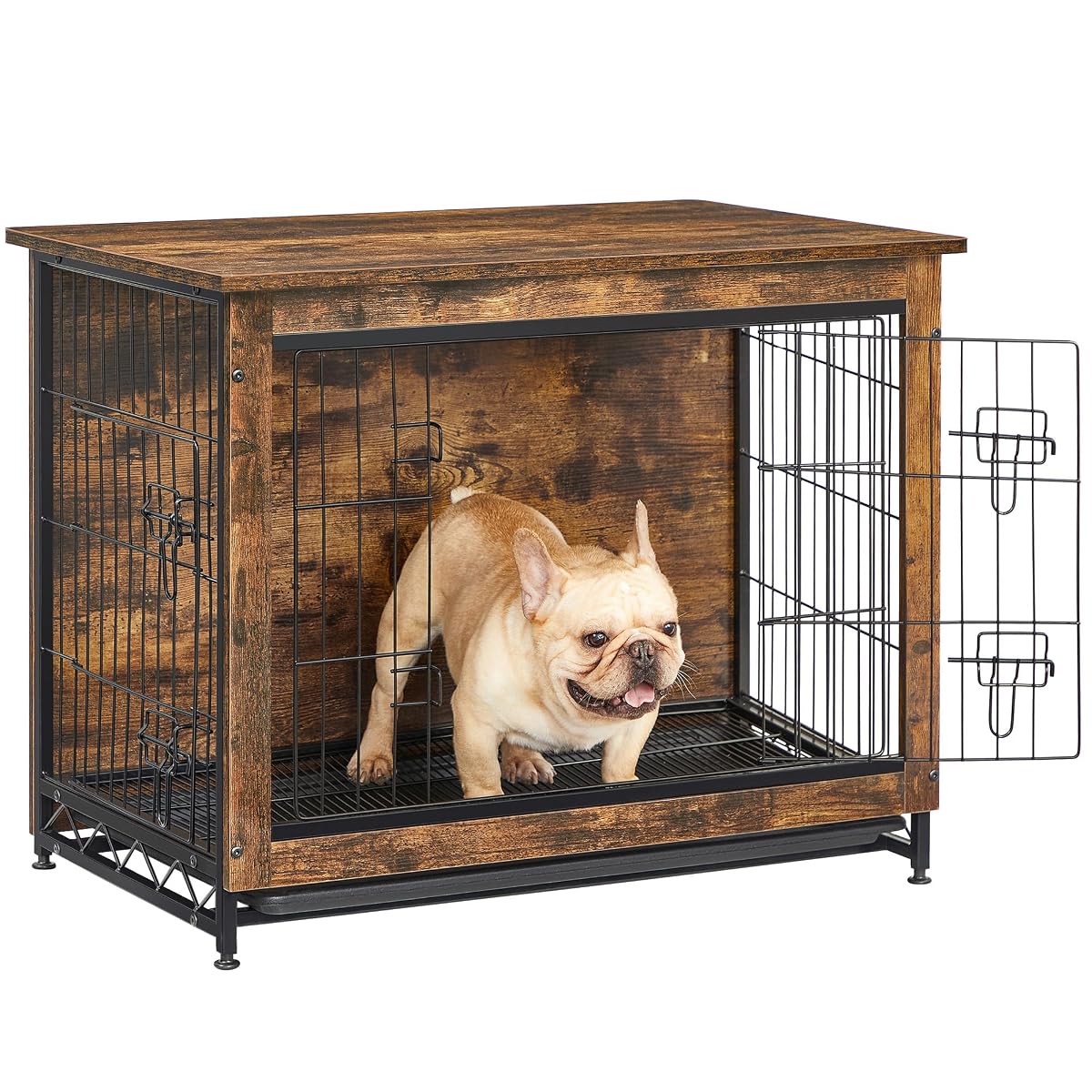 32.5" Dog Crate Furniture, Indoor Dog Kennel Side End Table