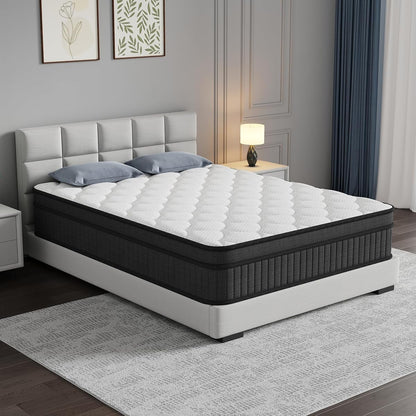 12 Inch Full Size Mattress, Individually Wrapped Pocket Spring Mattress in a Box