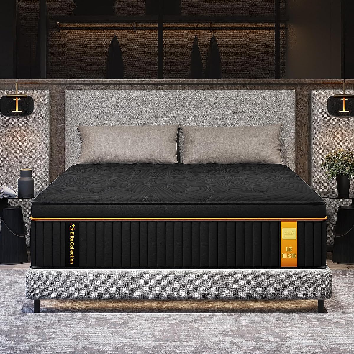 Full Size Hybrid Mattress 14 Inch Medium Firm Upgraded Edge Support