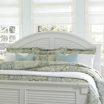 Liberty Furniture Summer House I King Panel Bed Headboard - Oyster White