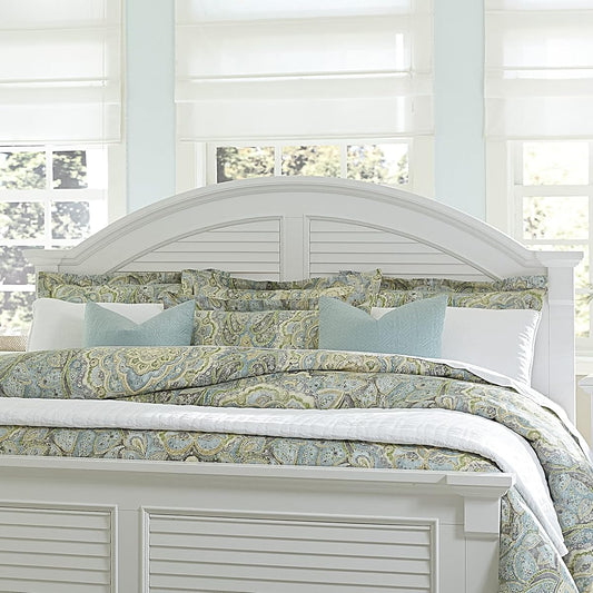 Liberty Furniture Summer House I King Panel Bed Headboard - Oyster White