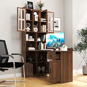 Jmyab L-Shaped Corner Computer Desk for Home Office, view 2