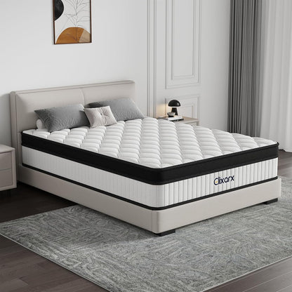 King Size Mattress, 12 Inch Hybrid Medium Firm Feel