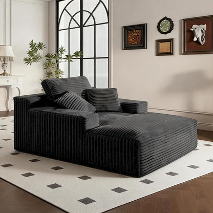 68" Oversized Boneless Chaise Lounge Chair, Cloud Reading Sofa