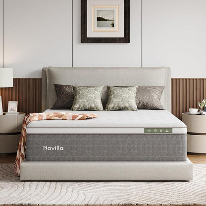 14 Inch King Mattress,King Size Gel Memory Foam Hybrid Mattress