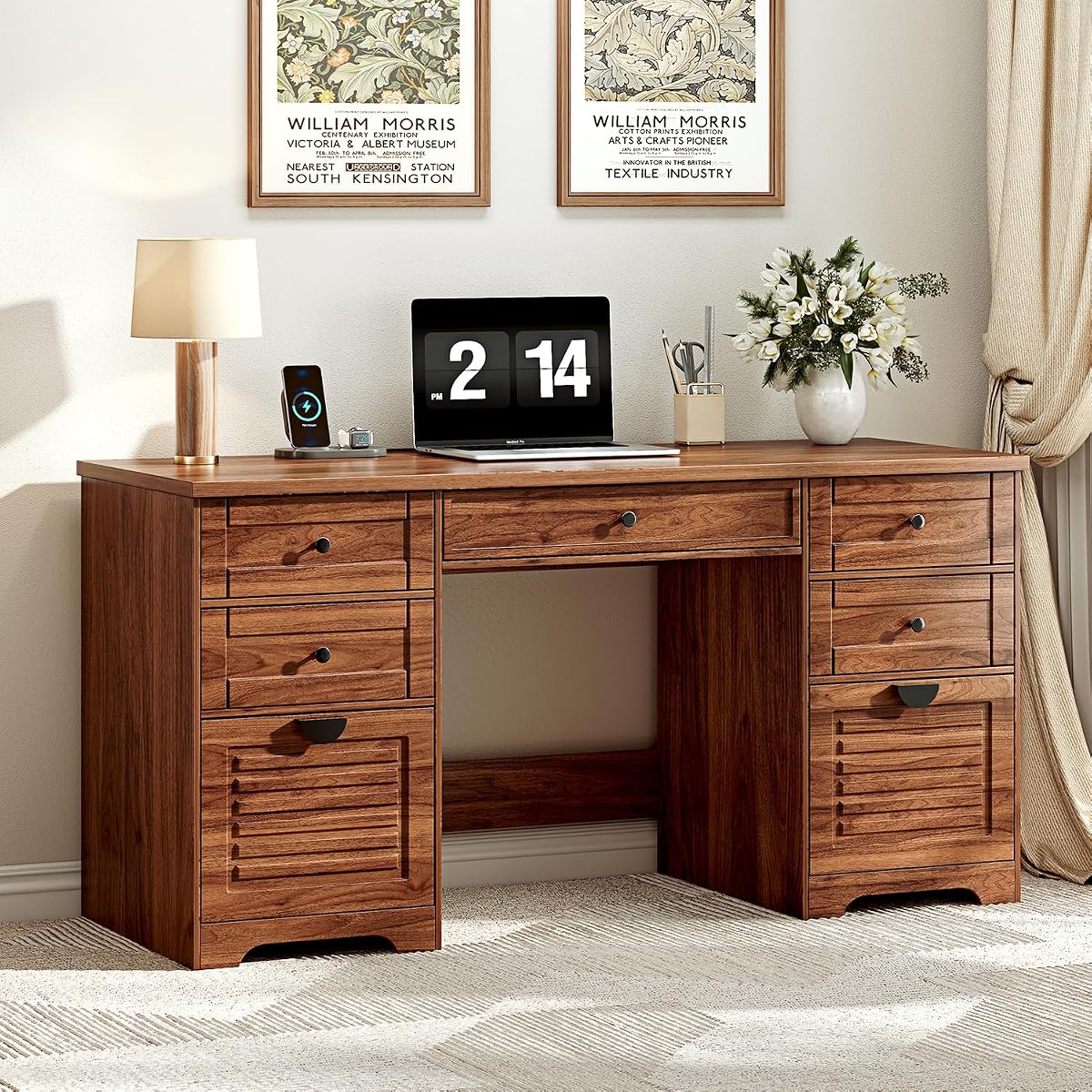 59" Home Office Desks, Executive Desk