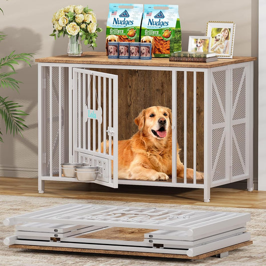 Foldable Large Dog Crate Furniture