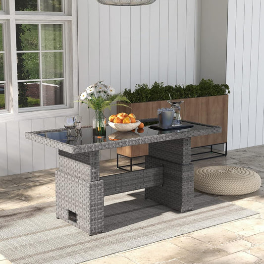 Outdoor Patio Lift Dining Table