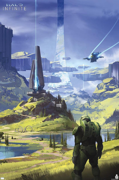 Halo Infinite - Master Chief Valley Wall Poster, 34L" x 22.4W", Unframed Version