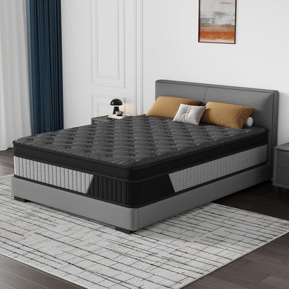 12 Inch Hybrid Mattress -Queen Memory Foam & Individual Pocket Springs