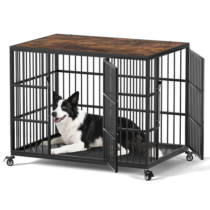 42 Inch Heavy Duty Dog Crate Furniture for Large and Medium Dogs