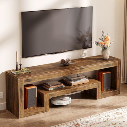Tribesigns 63-Inch TV Stand for 55/60/65/75-Inch TVs, Entertainment Center