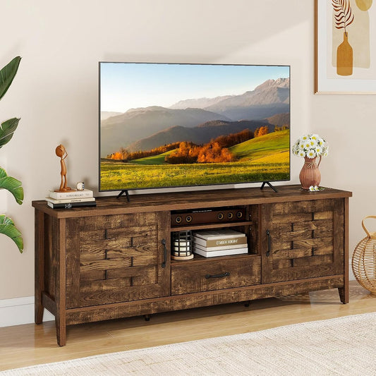 Farmhouse TV Stand for 65 Inch TVs